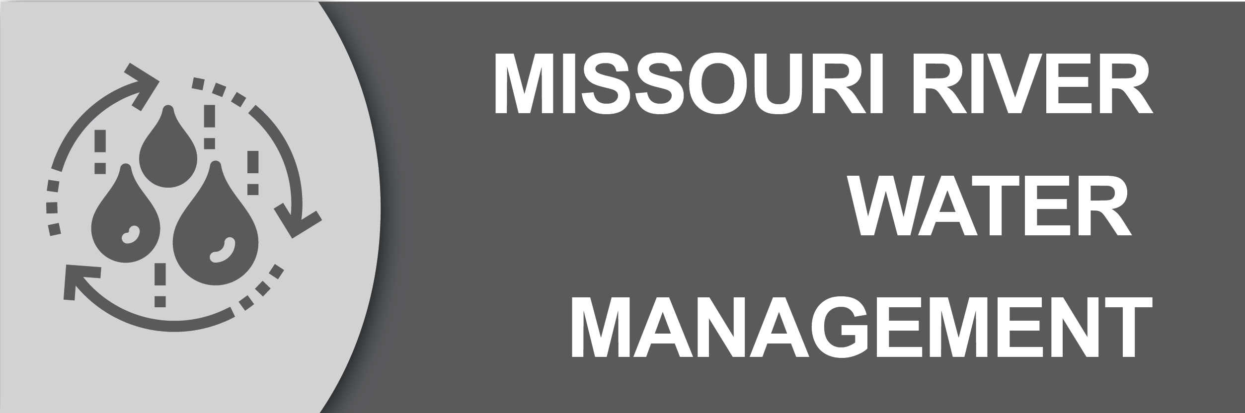 Icon with words "Missouri River Water Management"